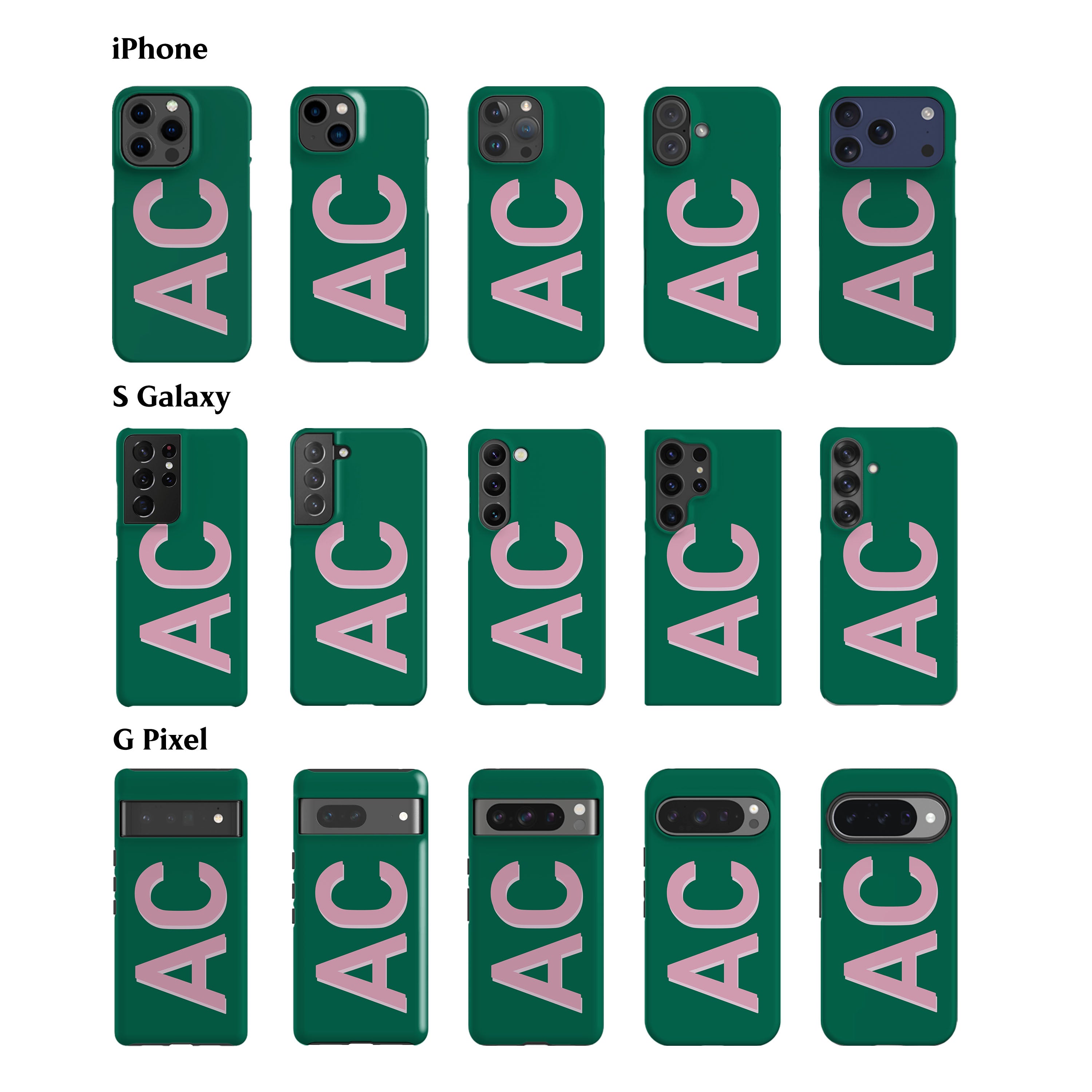 Personalised Green Phone Case