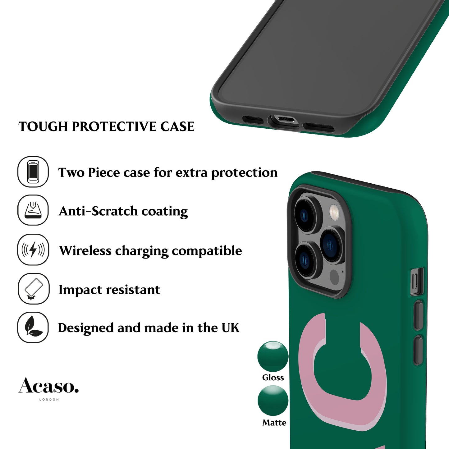 Personalised Green Phone Case