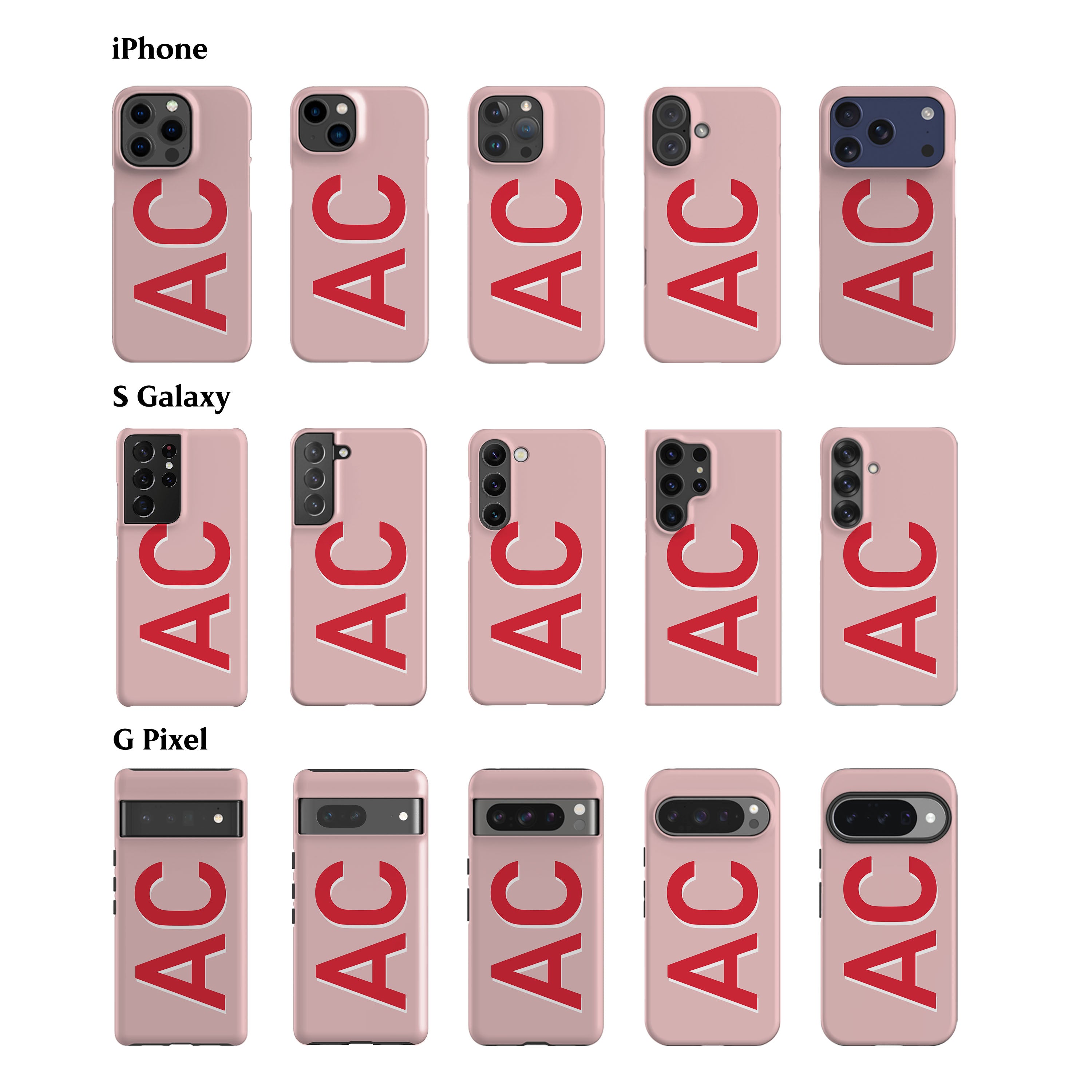 Personalised Pink Phone Case