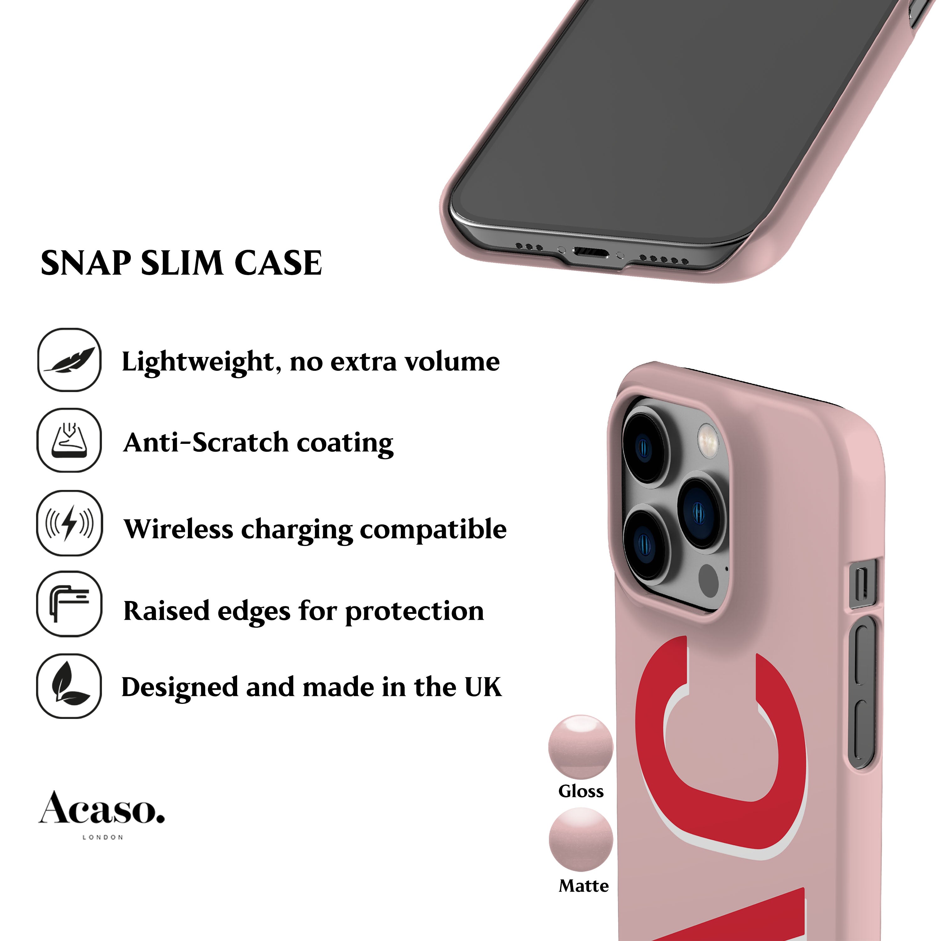 Personalised Pink Phone Case