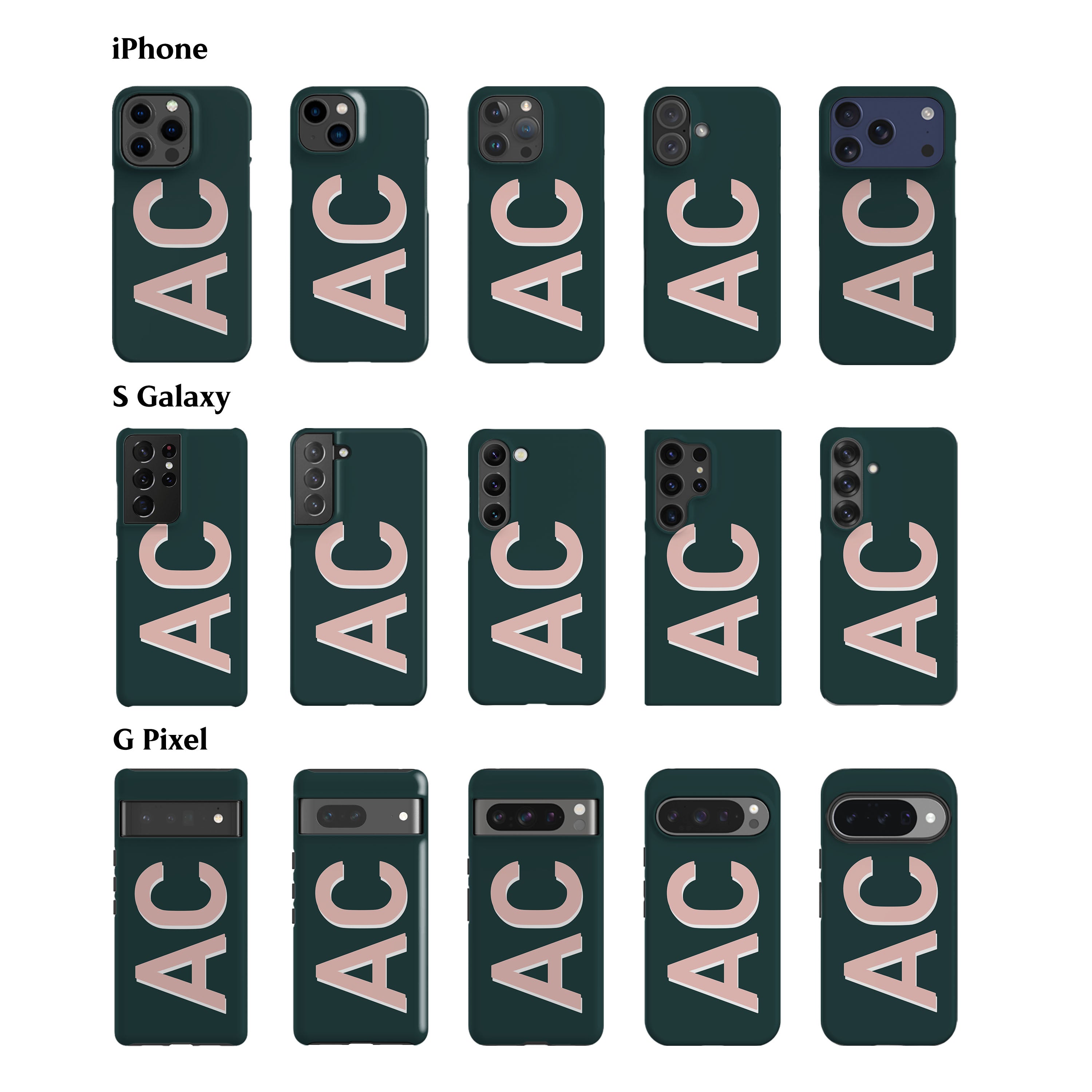 Personalised Teal Phone Case