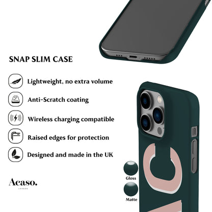 Personalised Teal Phone Case
