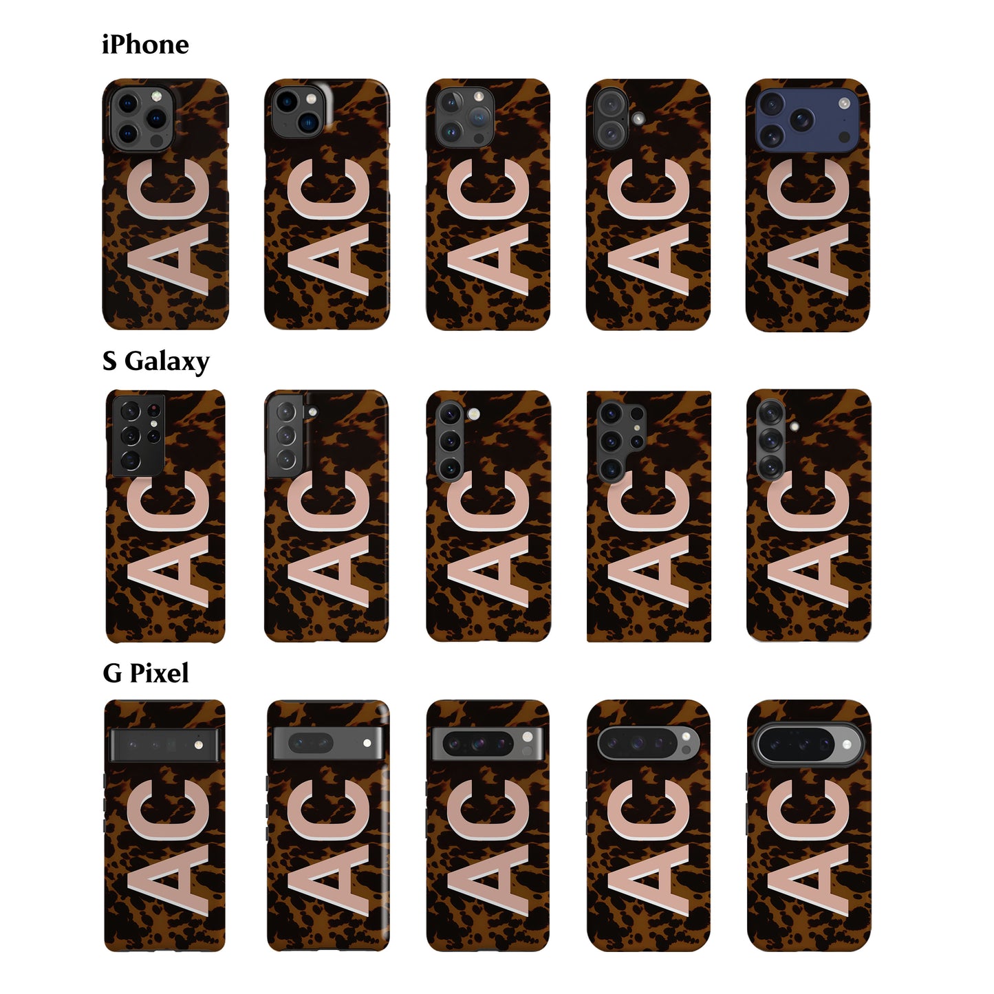 Personalised Tortoise Shell Phone Case