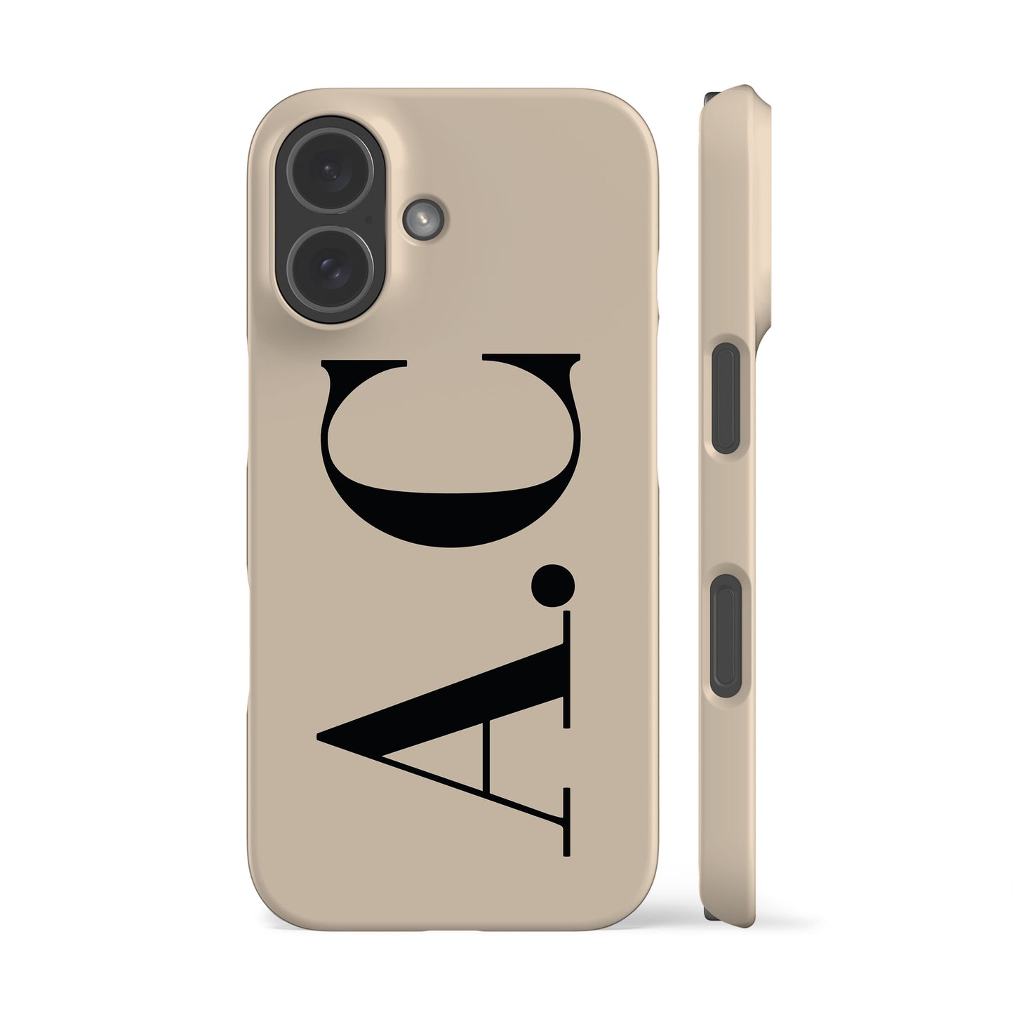 Custom Initials Ivory Phone Case