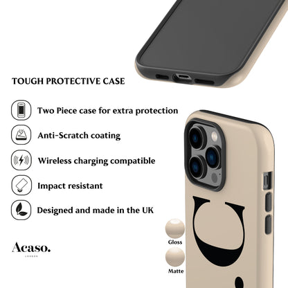 Custom Initials Ivory Phone Case