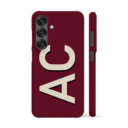 Personalised Maroon Phone Case