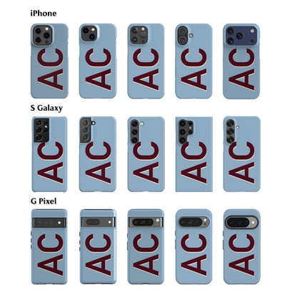Personalised Blue Maroon Phone Case