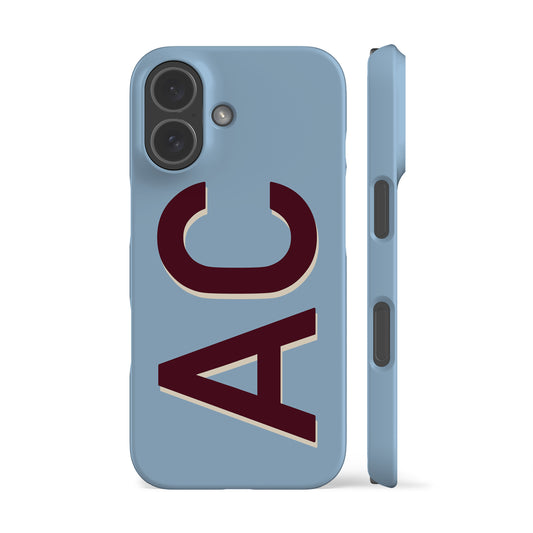 Personalised Blue Maroon Phone Case