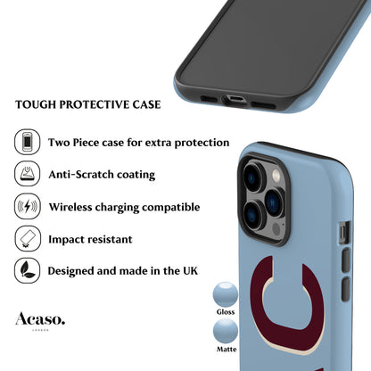 Personalised Blue Maroon Phone Case