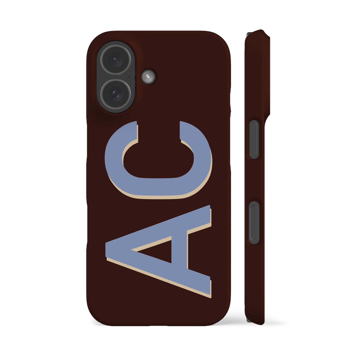 Personalised Brown Blue Phone Case