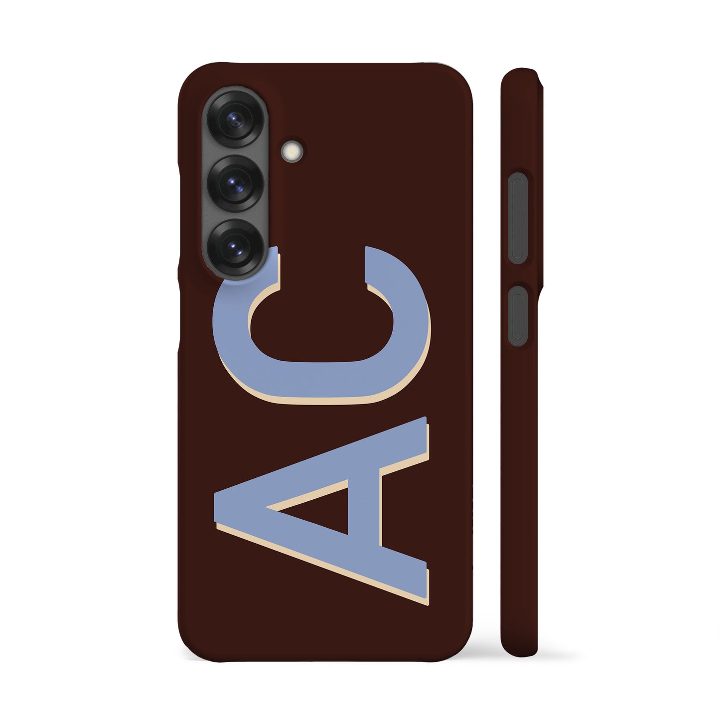 Personalised Brown Blue Phone Case