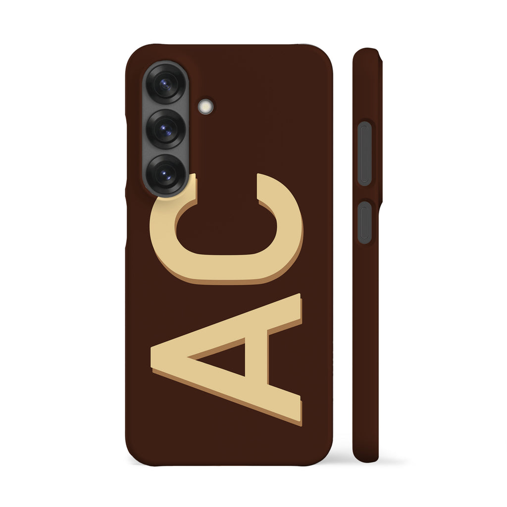 Personalised Brown Yellow Phone Case