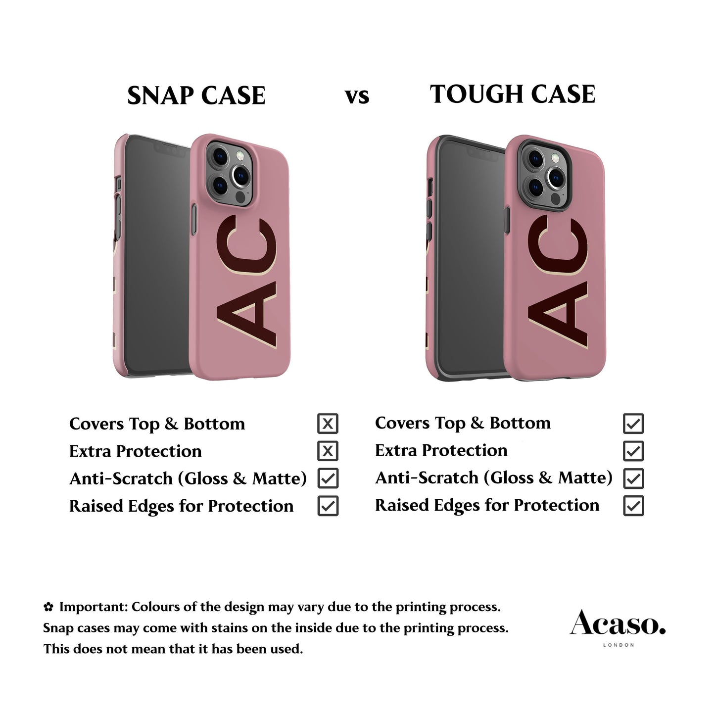 Personalised Dusty Pink Phone Case