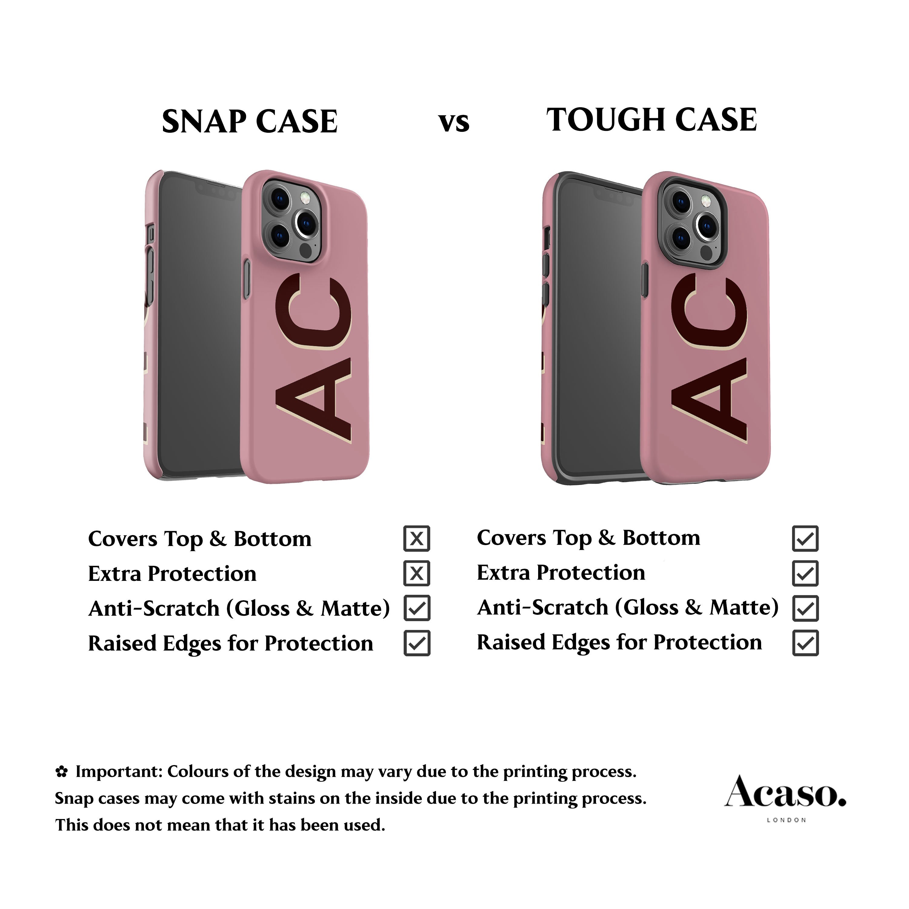 Personalised Dusty Pink Phone Case