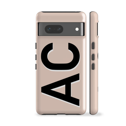 Personalised Beige Phone Case