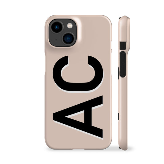 Personalised Beige Phone Case
