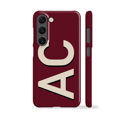 Personalised Maroon Phone Case