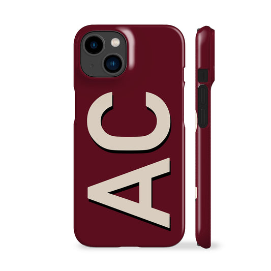 Personalised Maroon Phone Case