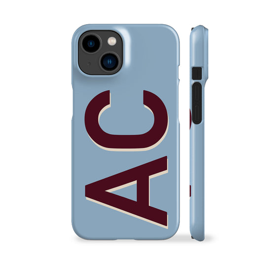 Personalised Blue Maroon Phone Case