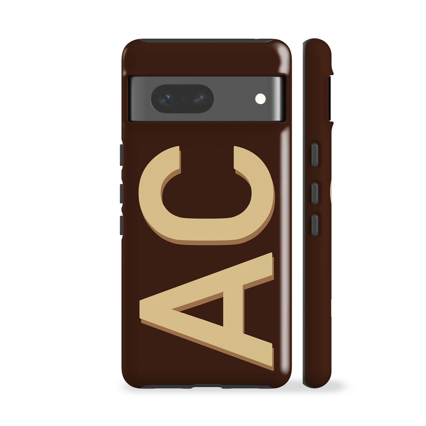 Personalised Brown Yellow Phone Case
