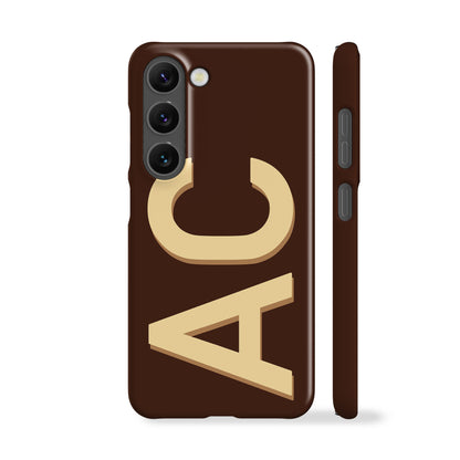 Personalised Brown Yellow Phone Case