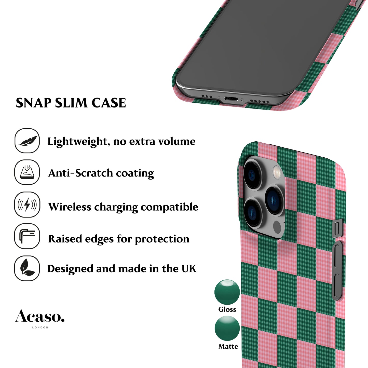 Picnic Table Green Pink Phone Case