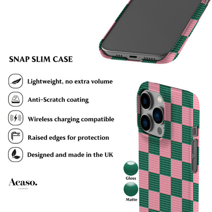 Picnic Table Green Pink Phone Case
