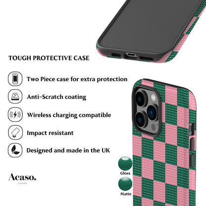 Picnic Table Green Pink Phone Case