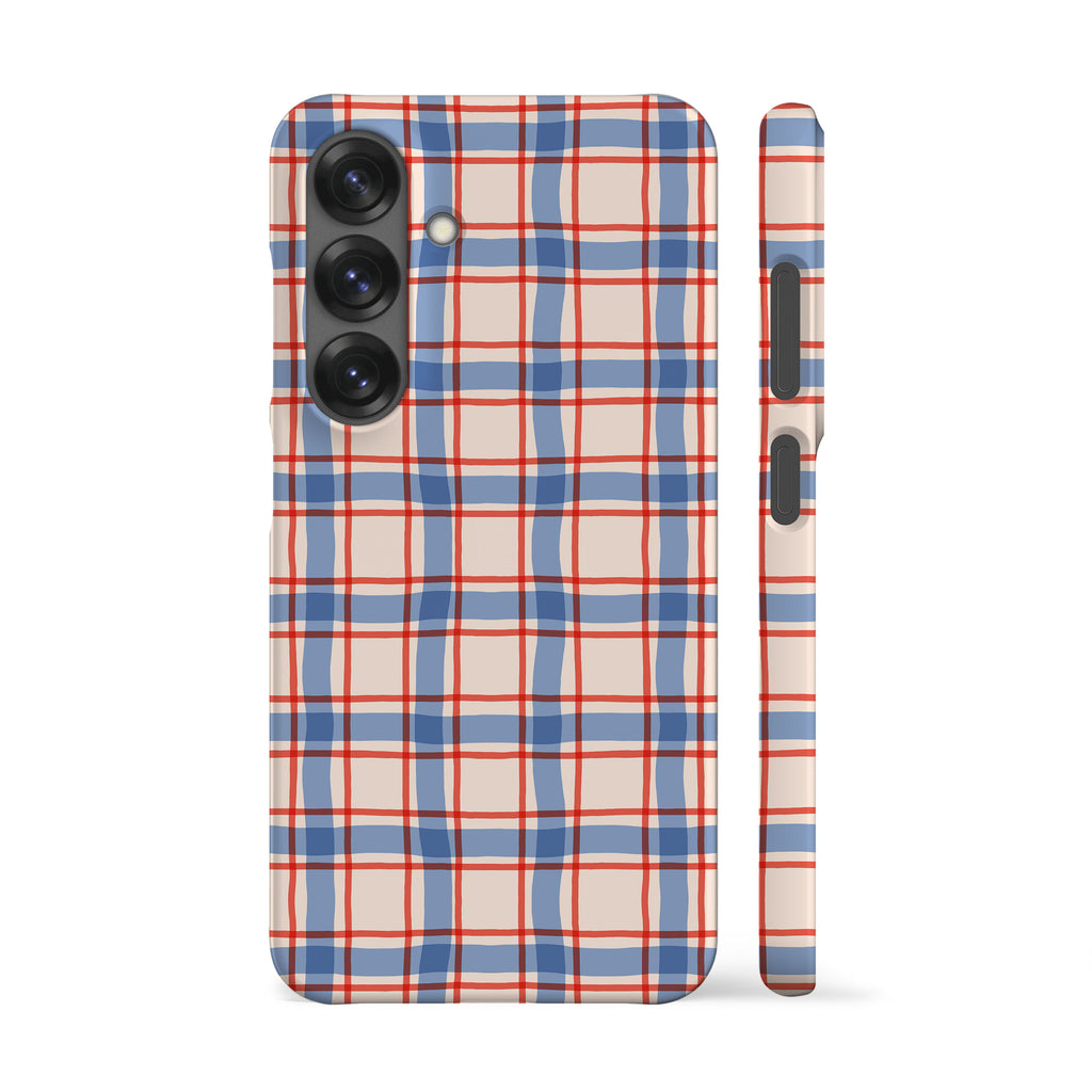 Picnic Table Blue Red Phone Case