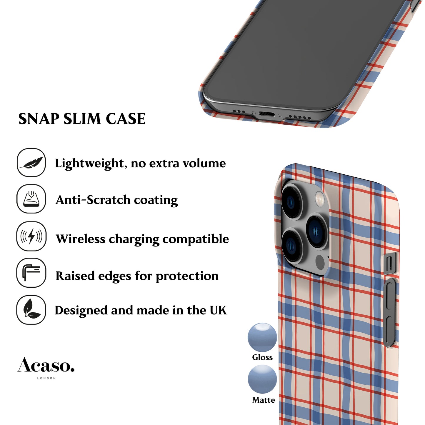 Picnic Table Blue Red Phone Case