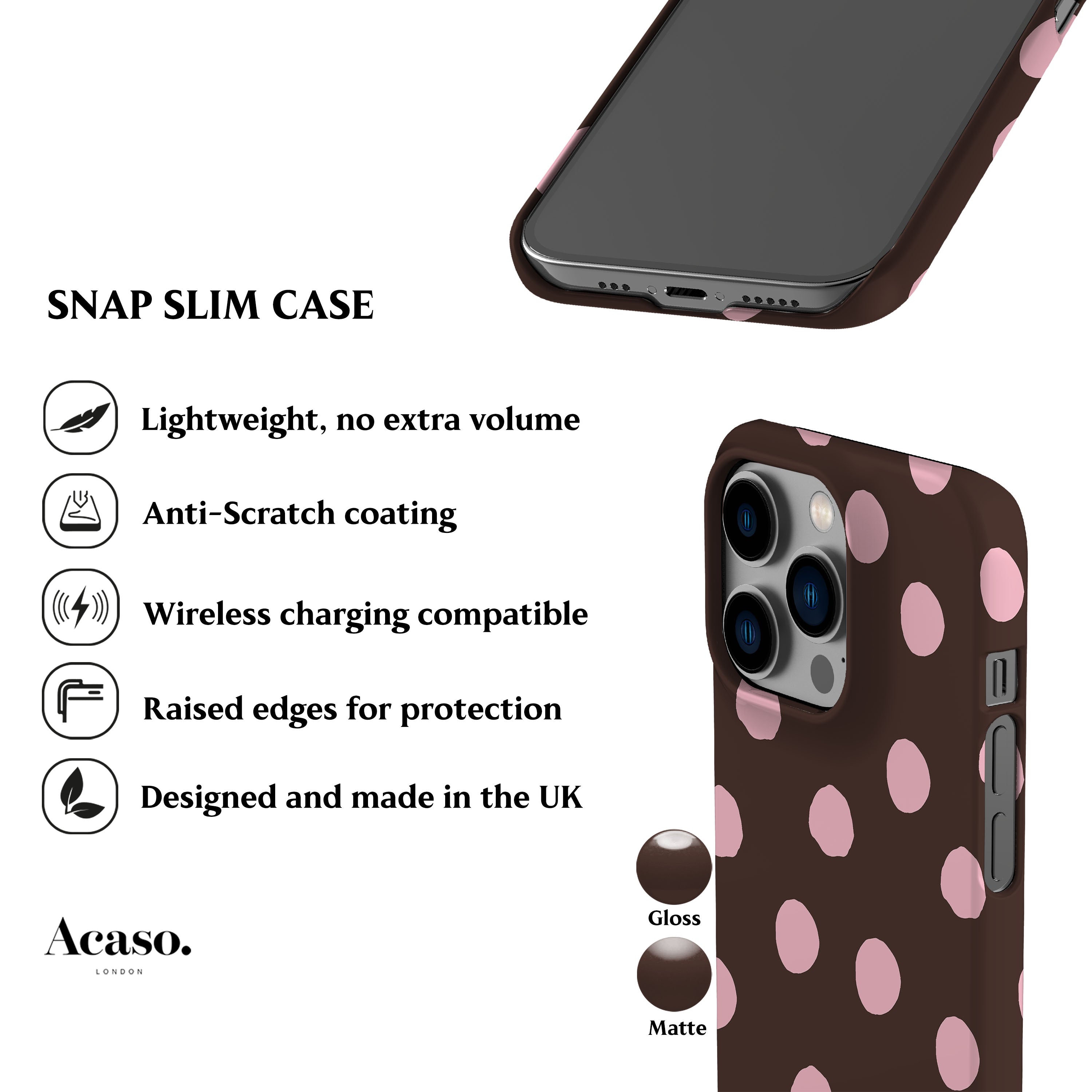 Pink Ella Dots Phone Case