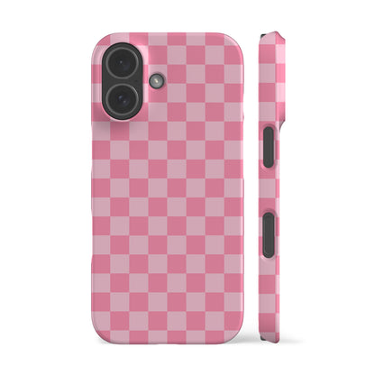 Hot Pink Checkers Phone Case