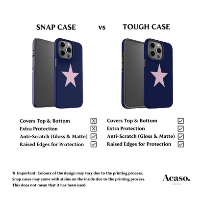 Star Navy Blue Phone Case