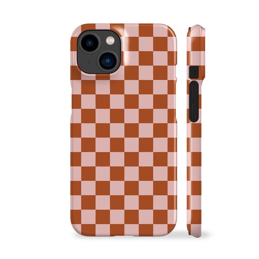 Pink Red Checkered Phone Case