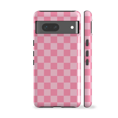Hot Pink Checkers Phone Case