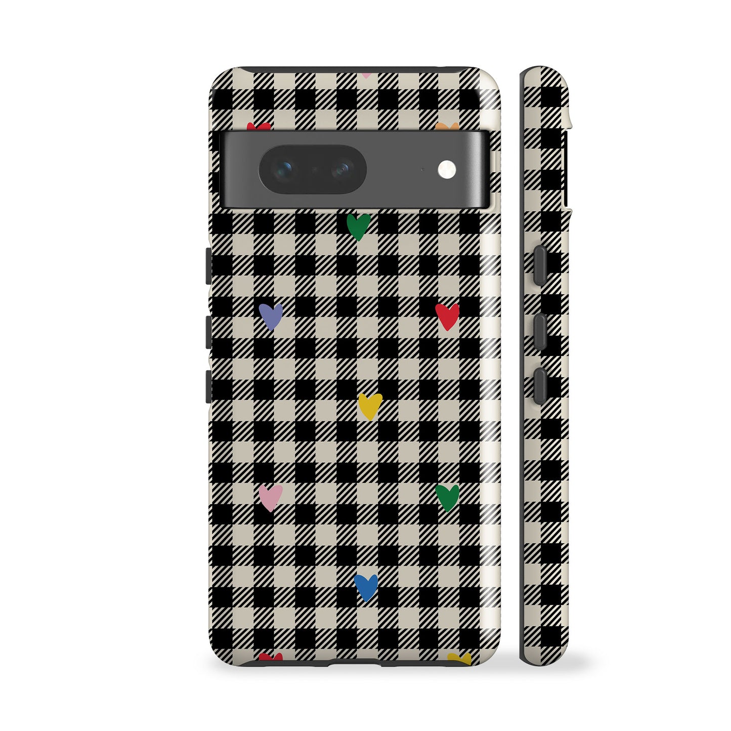 Gingham Hearts Phone Case