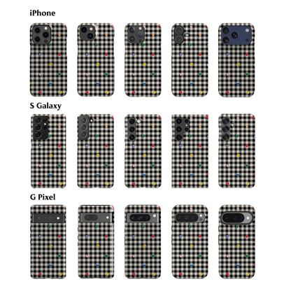 Gingham Hearts Phone Case