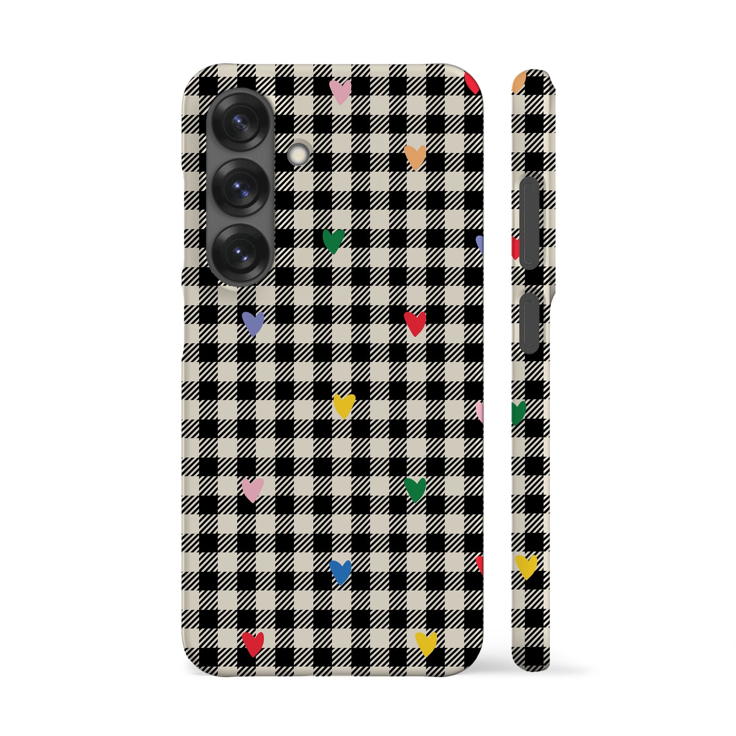 Gingham Hearts Phone Case
