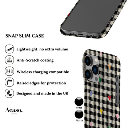 Gingham Hearts Phone Case