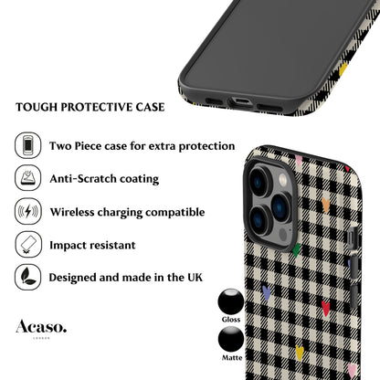Gingham Hearts Phone Case