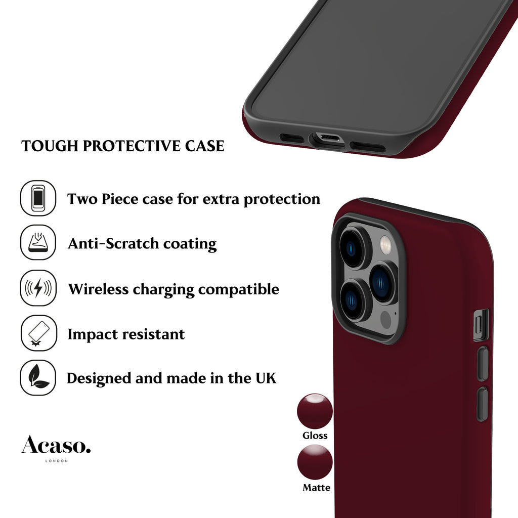 Plum Red Phone Case