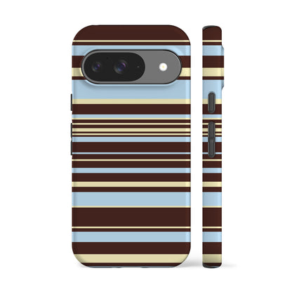 Polo Stripes Blue Brown Phone Case