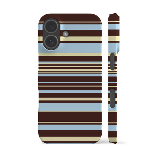 Polo Stripes Blue Brown Phone Case