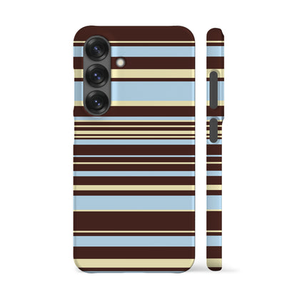 Polo Stripes Blue Brown Phone Case