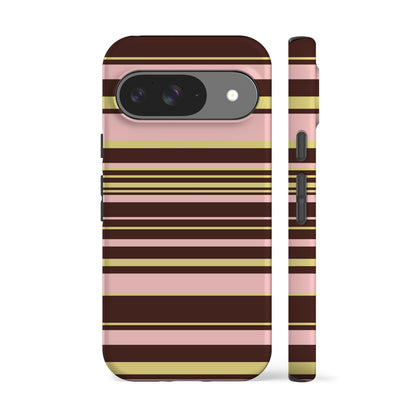 Polo Stripes Pink Brown Phone Case