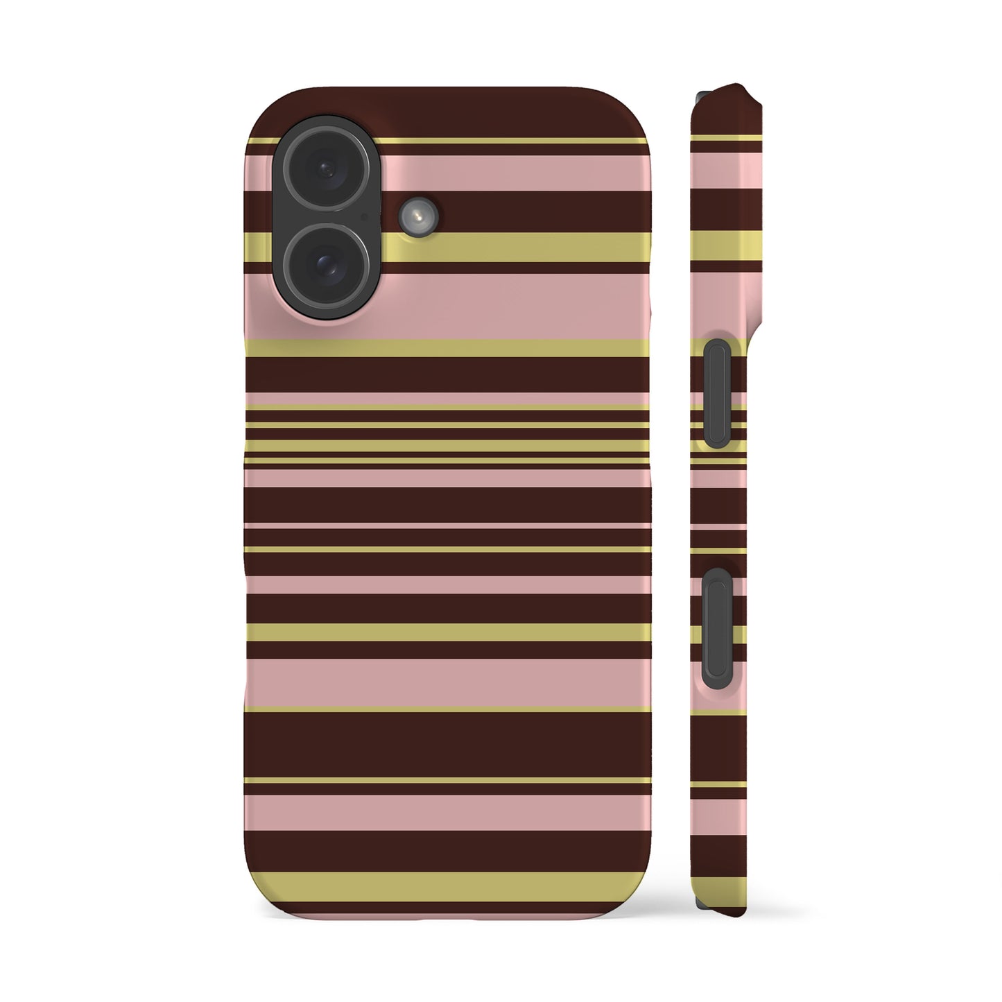 Polo Stripes Pink Brown Phone Case