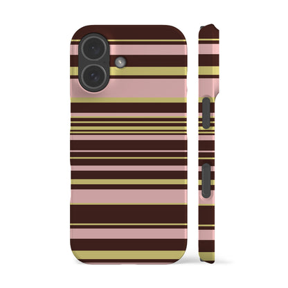Polo Stripes Pink Brown Phone Case