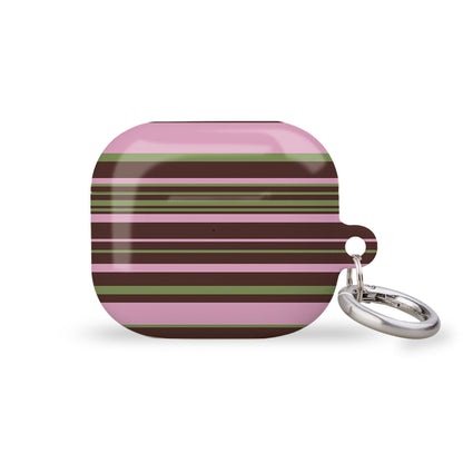 Polo Stripes Pink Green AirPods Case Cover