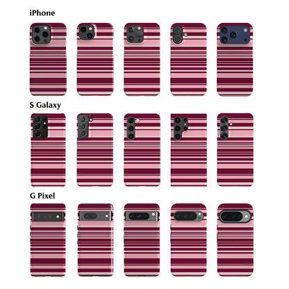 Polo Stripes Pink Rose Phone Case