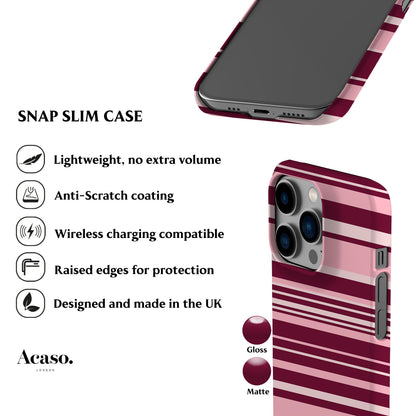 Polo Stripes Pink Rose Phone Case